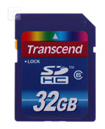 SD 16 Gb Transcend class 6