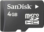 Micro SD (TransFlash) 4 Gb SanDisk без адаптера