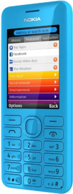 Nokia 206 Dual Sim Cyan